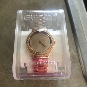 Brand New Rose Gold Swatch Watch
